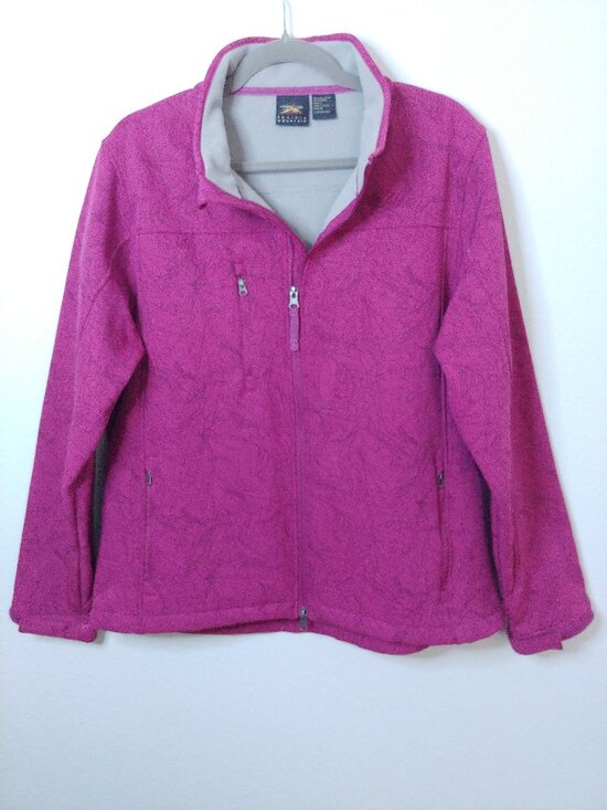 Prairie Mountain Jackets & Blazers - Prairie Mountain Pink Patterned Fleece Lined Jacket